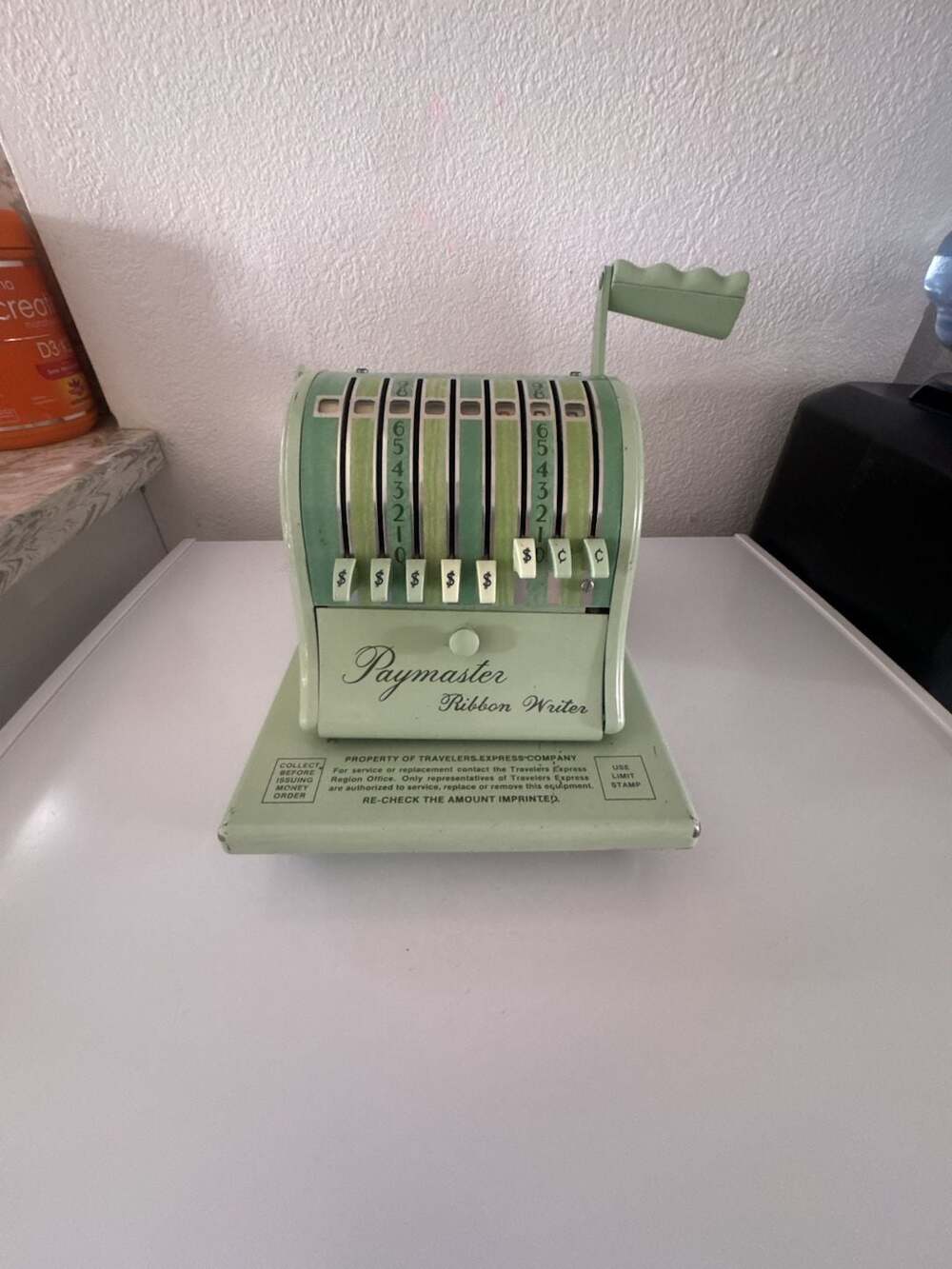 Vintage Paymaster Ribbon Writer Check Protector Machine - Picture 5 of 15